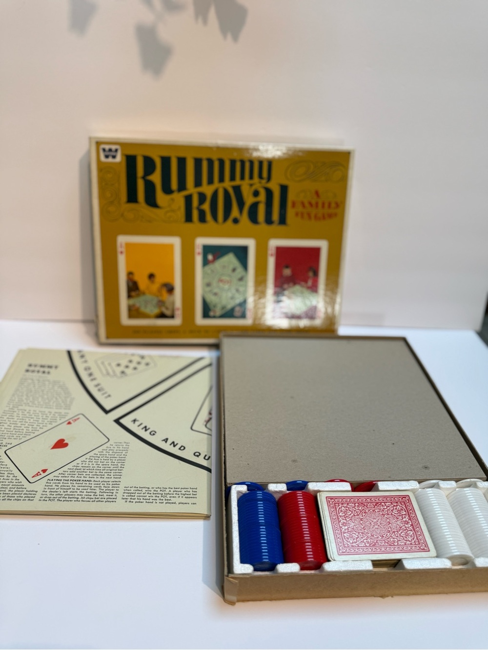 Rummy Royal Board Game by Whitman Card Set VINTAGE 1965 Complete Family Fun